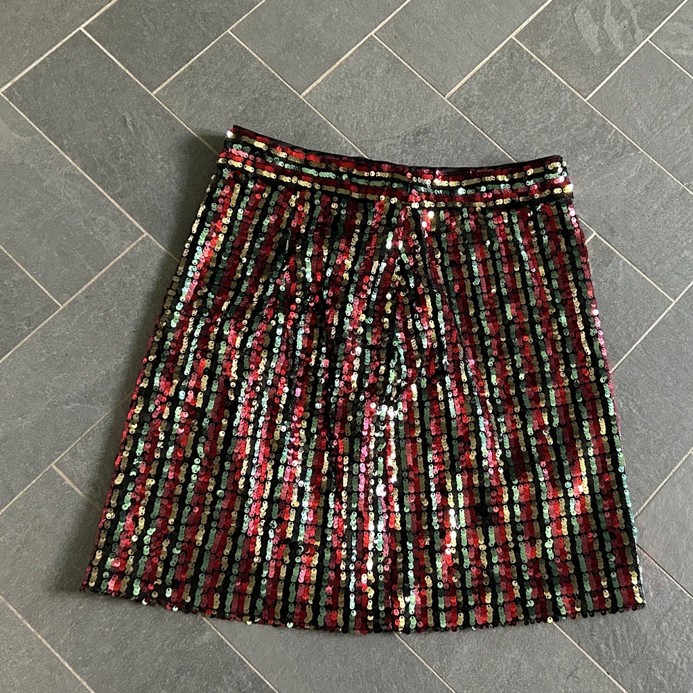 MILLY SEQUIN‎ LINED SKIRT SIZE 0
